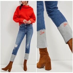 Mother jeans Snap Down Mini Flare High Spirits 27 See Ya casual classic skinny